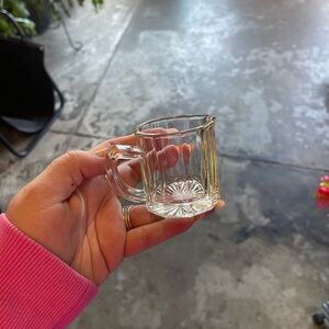 Clear Glass mini pitcher Cup
